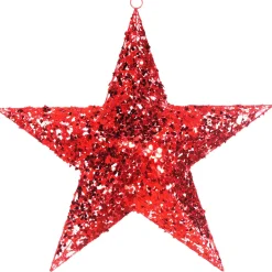 Decoración Navideña Xxl|Estrella De Navidad>DecoWoerner Estrella Gigante Decorativa Roja Ø 120 Cm rojo
