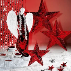 Decoración Navideña Xxl|Estrella De Navidad>DecoWoerner Estrella Gigante Decorativa Roja Ø 150 Cm rojo