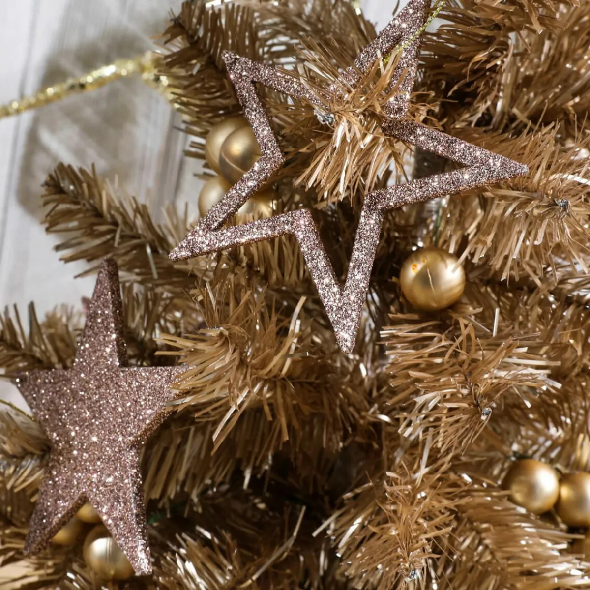 Estrella De Navidad>DecoWoerner Estrellas Brillantes Decorativas Nougat, Ø 10 Cm, 10 Piezas marrón