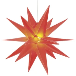 Decoración Temática|Estrella De Navidad>DecoWoerner Estrellas De Plástico En 3D De Aspecto rojo