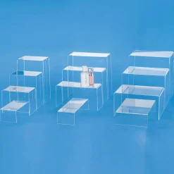 Expositores Para Tiendas>DecoWoerner Expositor Acrílico 18 Cm Ancho 10 Cm Fondo 4 Piezas transparente