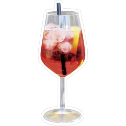 Decoración Temática|Decoración De Verano>DecoWoerner Expositor De Cócteles Aperol Spritz 20 X 50 Cm naranja
