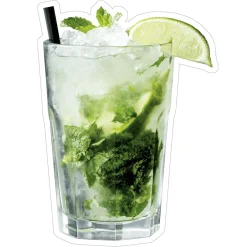 Decoración Temática|Decoración De Verano>DecoWoerner Expositor De Cócteles Caipirinha 36 X 50 Cm verde