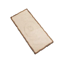 Expositores Para Tiendas|Decoración Temática>DecoWoerner Expositor De Discos De Madera Impresos 18 X 40 Cm marrón