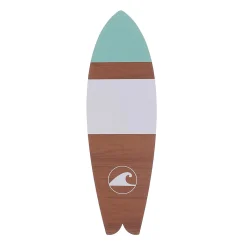 Decoración De Verano>DecoWoerner Expositor De Madera "Tabla De Surf" 130 X 40 Cm multicolor