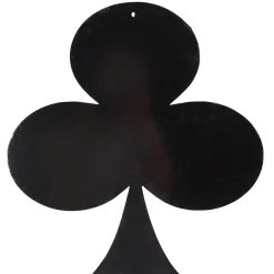 Decoración Temática>DecoWoerner Expositor Decorativo Color Del Naipe Trébol 50 X 47 Cm negro