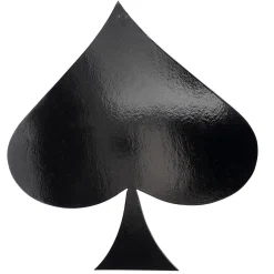Decoración Temática>DecoWoerner Expositor Decorativo Color Del Naipe Pica 50 X 47 Cm negro