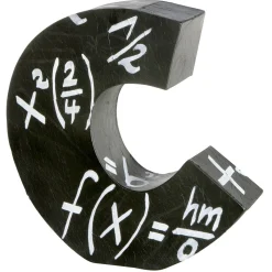 Decoración Temática>DecoWoerner Expositor Decorativo Letra C, Altura 50 Cm negro