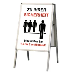Carteles Y Señalización>DecoWoerner Expositor Para Carteles "Outdoor" Impermeable A1 plata
