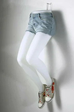 Maniquíes>DecoWoerner Expositores De Pantalones Para Mujer, 100 Cm blanco
