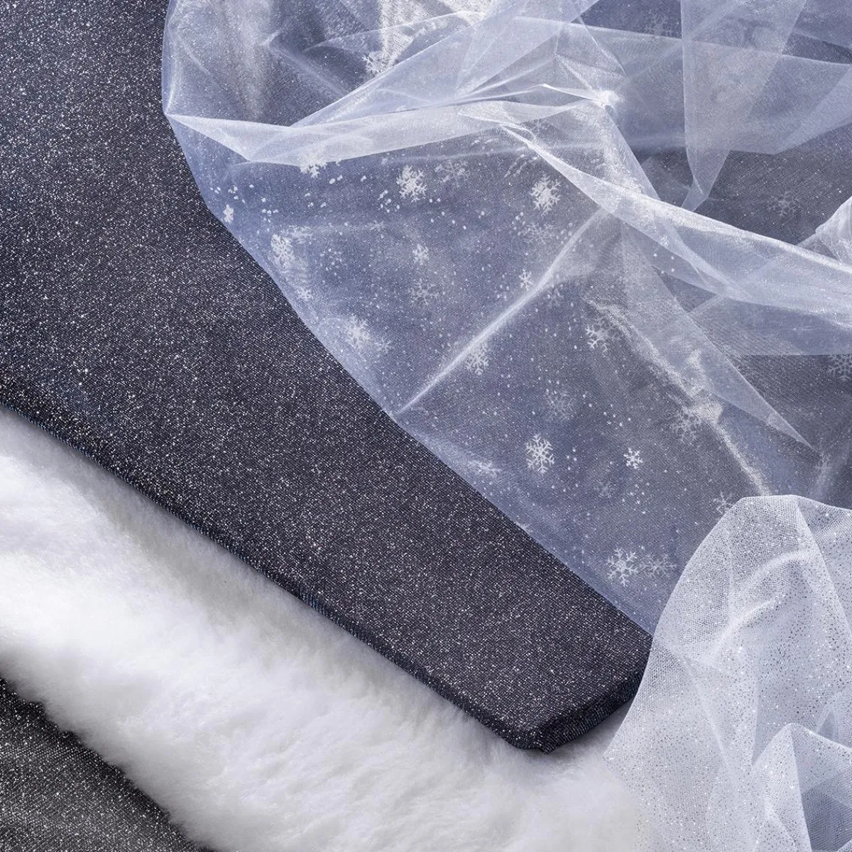 Telas|Decoración De Invierno>DecoWoerner Felpa Blanca, Anchura: 150 Cm blanco