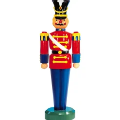 Decoración Navideña Xxl|Figuras De Navidad>DecoWoerner Figura De Soldado 185 Cm, Rojo-azul, Totalmente De Plástico multicolor