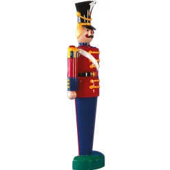 Decoración Navideña Xxl|Figuras De Navidad>DecoWoerner Figura De Soldado 185 Cm, Rojo-azul, Semiplástico multicolor