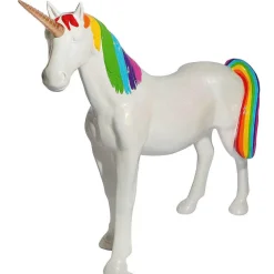 Decoración De Animales>DecoWoerner Figura De Unicornio Del Arco Iris, Longitud 130 Cm