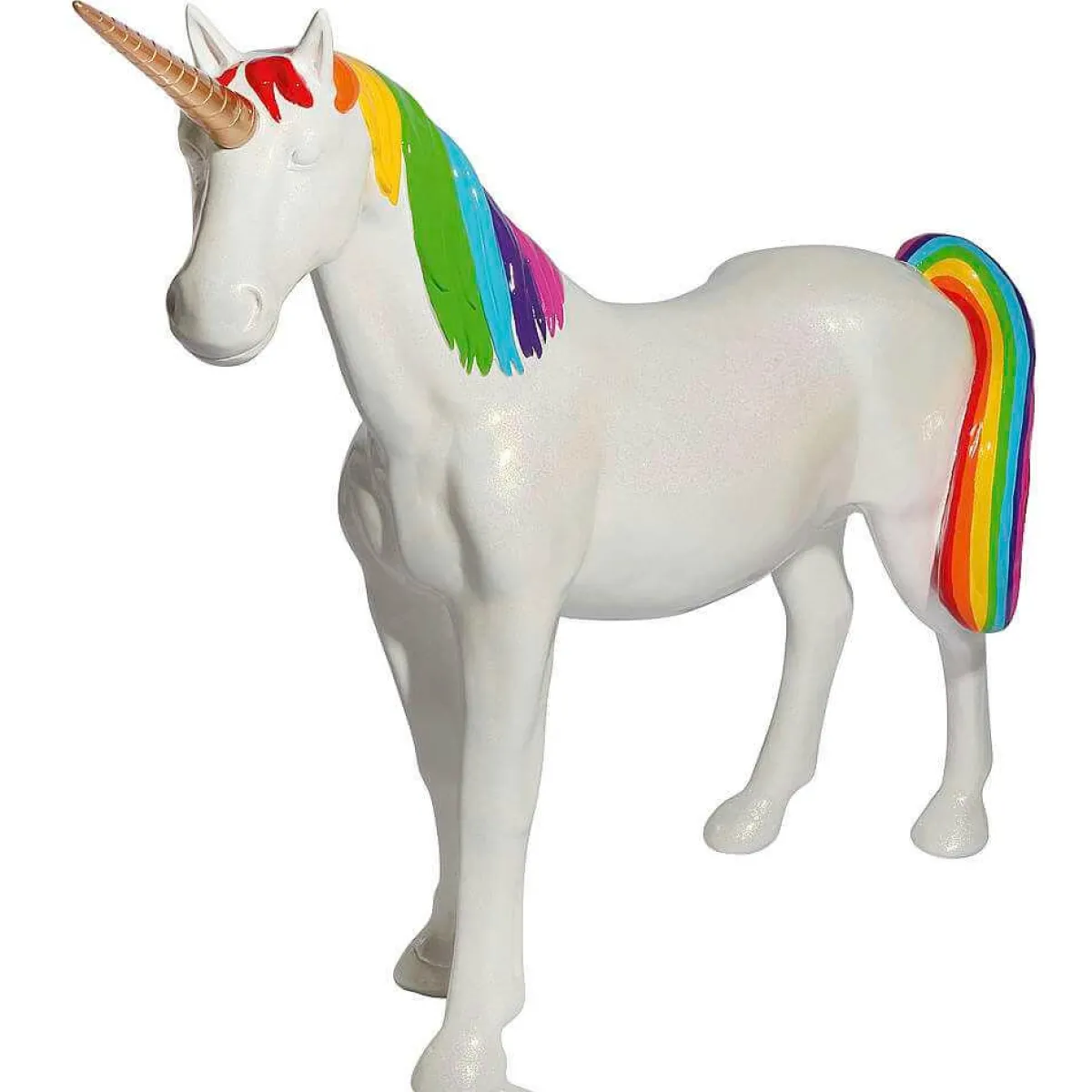 Decoración De Animales>DecoWoerner Figura De Unicornio Del Arco Iris, Longitud 130 Cm