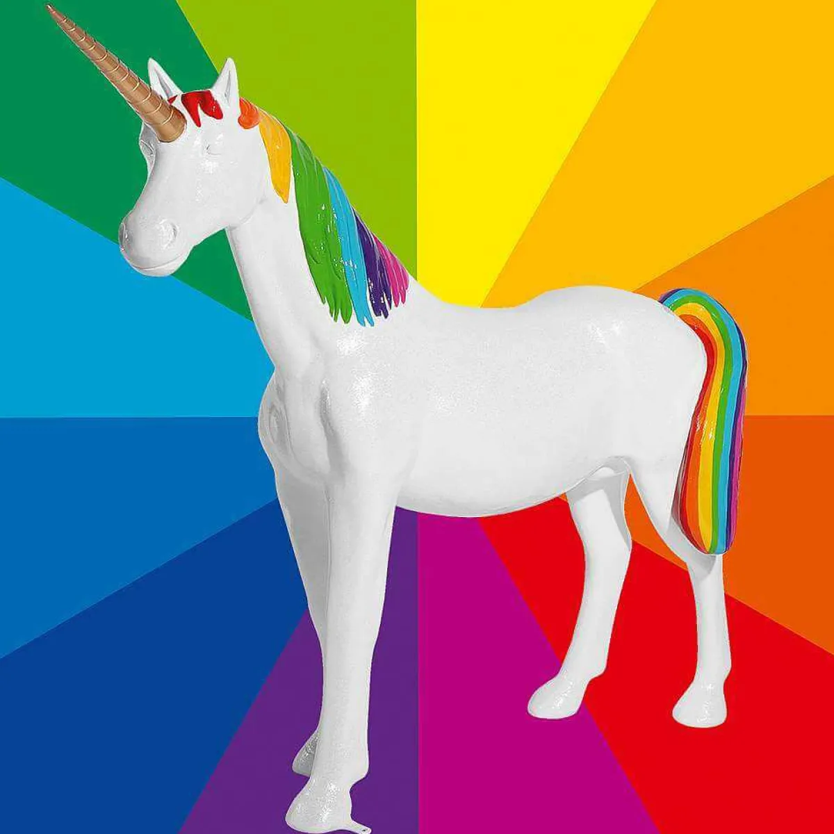 Decoración De Animales>DecoWoerner Figura De Unicornio Del Arco Iris Su Color Preferido