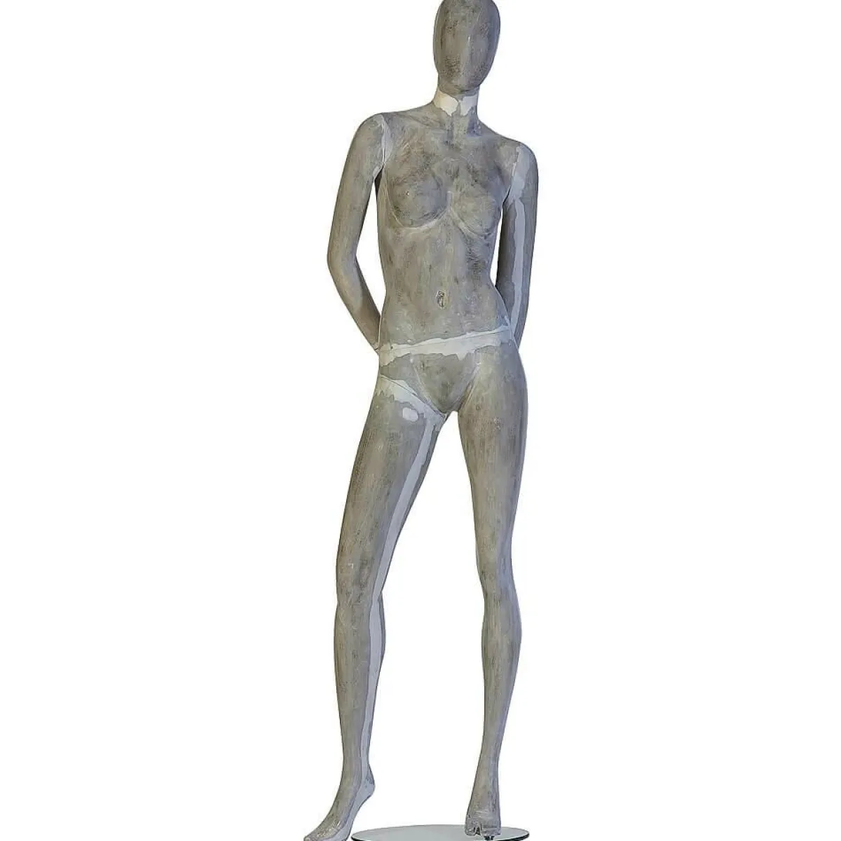 Maniquíes>DecoWoerner Figura De Ventana "Escultura" Señora, Manos Detrás De B-ware multicolor