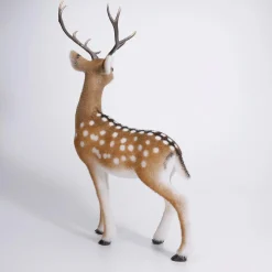 Decoración De Animales|Decoración De Otoño>DecoWoerner Figura Deco Ciervo Animal Con Cornamenta 27 X 18 X 56 Cm marrón