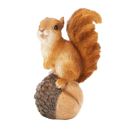 Decoración De Animales>DecoWoerner Figura Decorativa Ardilla Con Bellota 13 X 9 X 6 Cm (alto X Ancho X Fondo) marrón