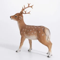 Decoración De Animales|Decoración De Otoño>DecoWoerner Figura Decorativa De Ciervo Hecha De Poliresina 23 X 20 X 6 Cm (H X L X P) marrón