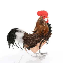 Decoración De Animales>DecoWoerner Figura Decorativa De Gallo 50 Cm marrón