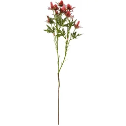 Decoración De Otoño|Flores Artificiales>DecoWoerner Flor Artificial Rama De Cardo , 68 Cm De Largo rojo