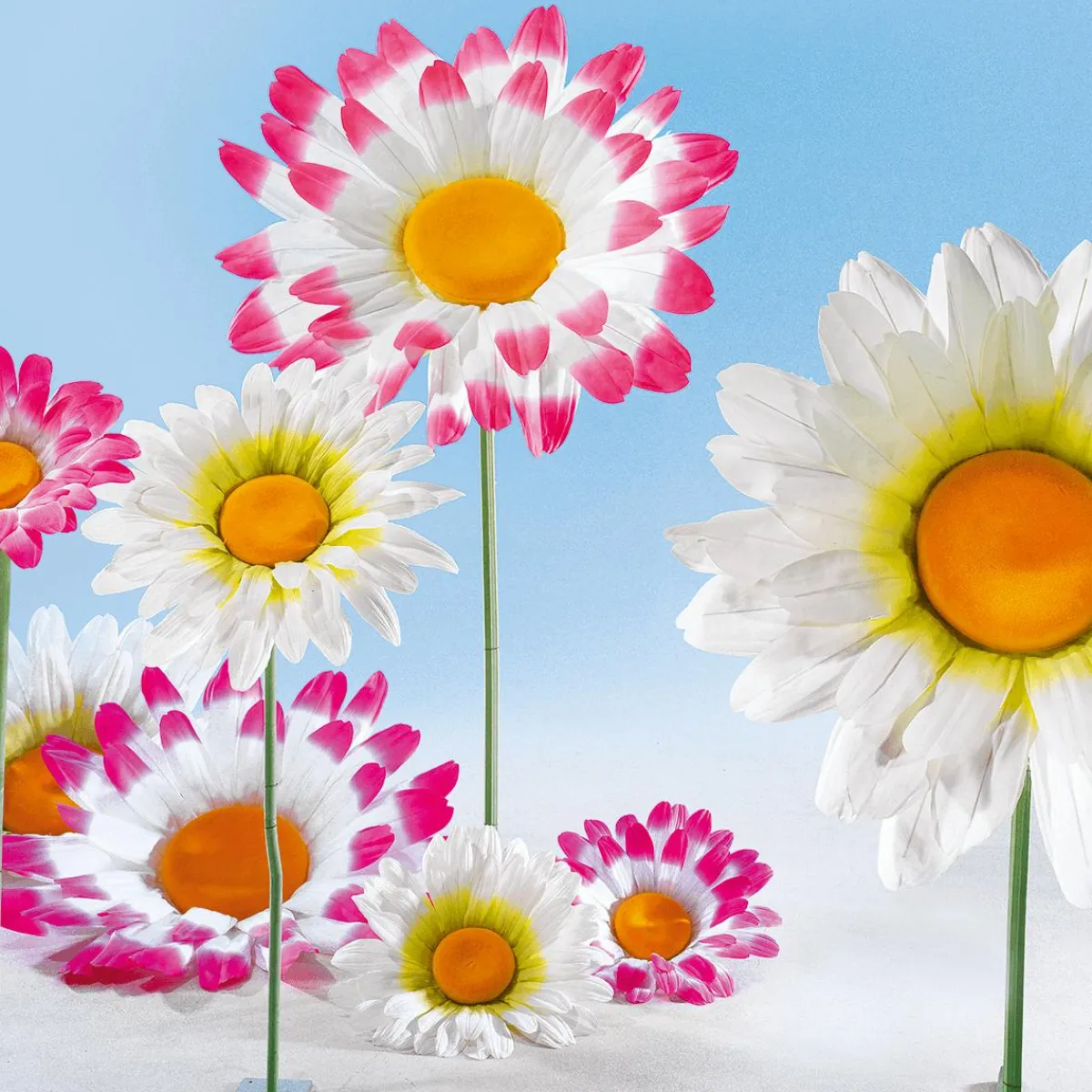Decoración De Primavera|Cabezas De Flores Artificiales>DecoWoerner Flor De Margarita Gigante Ø 83 Cm blanco