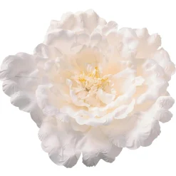 Decoración De Primavera|Cabezas De Flores Artificiales>DecoWoerner Flor De Peonía XL 65 Cm Ø, Blanca blanco