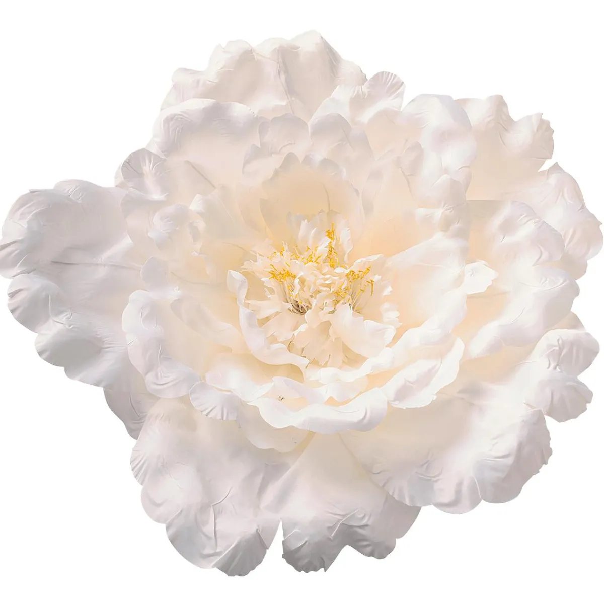 Decoración De Primavera|Cabezas De Flores Artificiales>DecoWoerner Flor De Peonía XL 65 Cm Ø, Blanca blanco