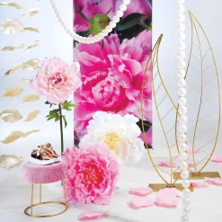 Decoración De Primavera|Cabezas De Flores Artificiales>DecoWoerner Flor De Peonía XL 65 Cm Ø, rosa