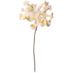 Decoración De Primavera|Flores Artificiales>DecoWoerner Flor De Plástico Frangipani 85 Cm blanco