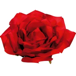 Decoración Temática|Cabezas De Flores Artificiales>DecoWoerner Flor Del Rosal XL Artificial, Ø 40 Cm, Color rojo