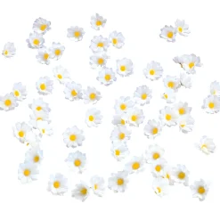 Decoración Dispersa|Decoración De Primavera>DecoWoerner Flores De Margaritas Decorativas, 72 Piezas blanco
