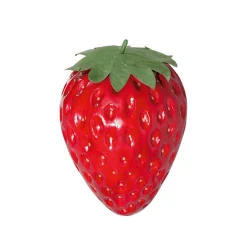 Decoración De Primavera|Chupetes Xxl>DecoWoerner Fresa XXL Alimento De Imitación 40 Cm Ø 30 Cm rojo