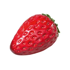 Decoración De Primavera|Chupetes Xxl>DecoWoerner Fresa XXL Alimento De Imitación 40 Cm Ø 30 Cm rojo