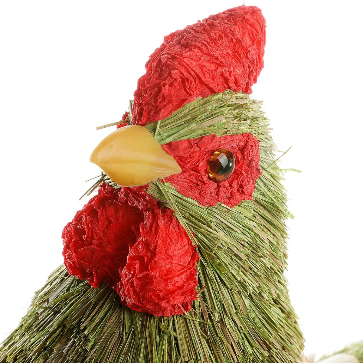 Decoración De Animales|Decoración De Pascua>DecoWoerner Gallo Decorativo De 21 Cm De Altura verde