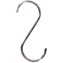Perchas|Ayudas Y Herramientas De Decoración>DecoWoerner Gancho Para Abrigo En Forma De S, Longitud 12 Cm plata