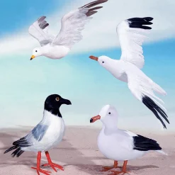 Decoración De Animales|Decoración De Verano>DecoWoerner Gaviota Decorativa Volando, Anchura 43 Cm blanco