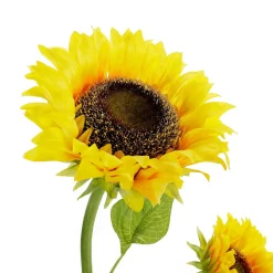 Decoración De Otoño|Flores Artificiales>DecoWoerner Girasol Artificial Con 3 Flores 87 Cm amarillo