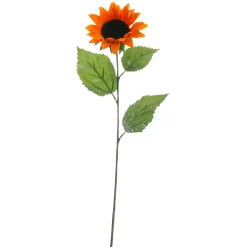 Decoración De Otoño|Decoración De Verano>DecoWoerner Girasol Artificial Deco 68 Cm naranja