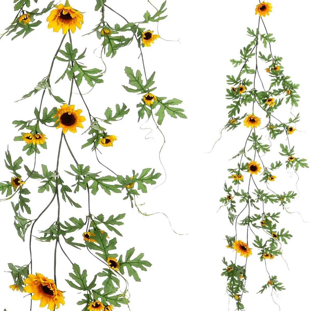 Decoración De Otoño|Guirnaldas Y Vides>DecoWoerner Girasol Artificial Enredadera 125 Cm amarillo