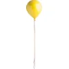 Decoración Temática|Decoración De Primavera>DecoWoerner Globo De Plástico Amarillo Ø 28 Cm
