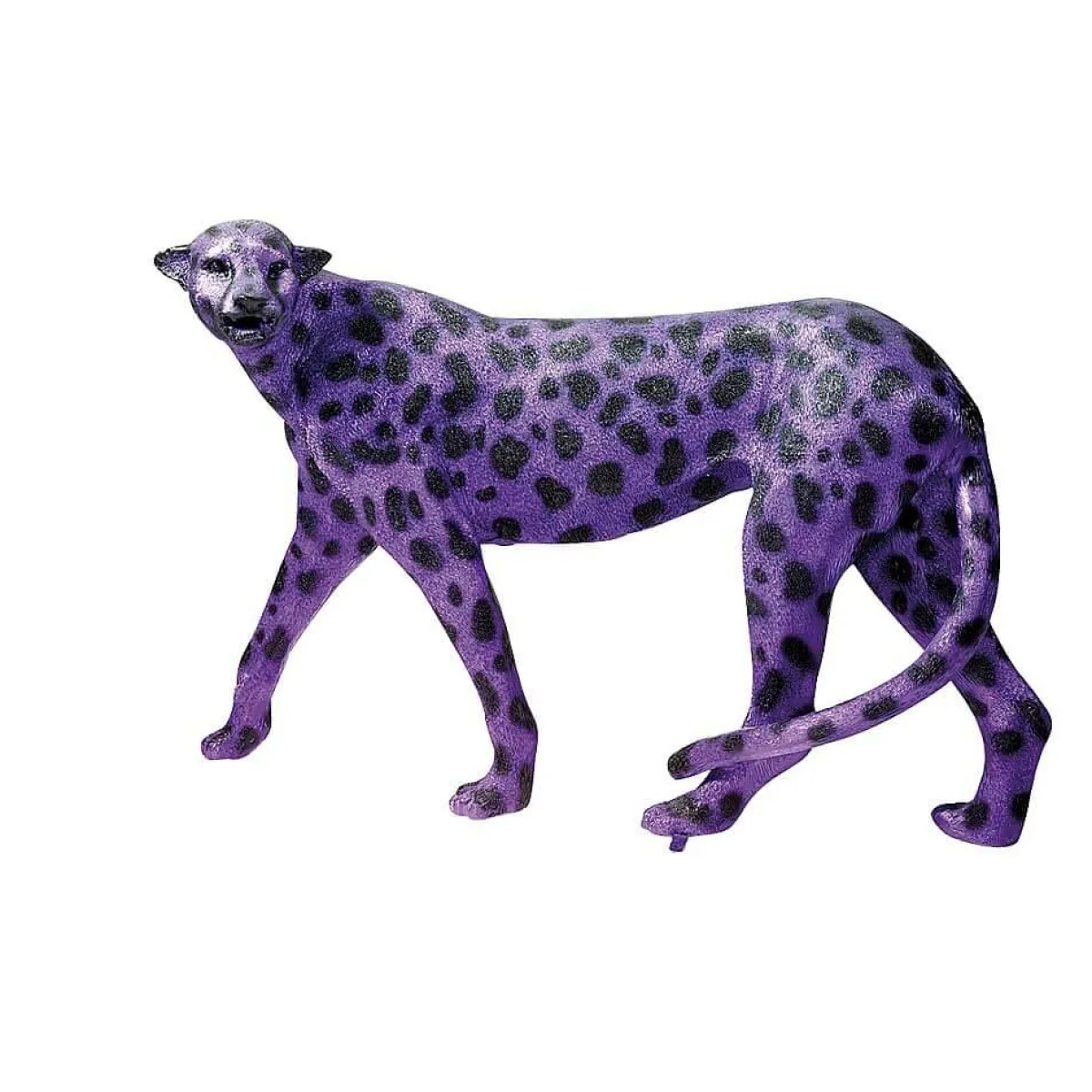 Decoración De Animales>DecoWoerner Guepardo Morado 110 Cm De Largo Con Manchas Negras rosa