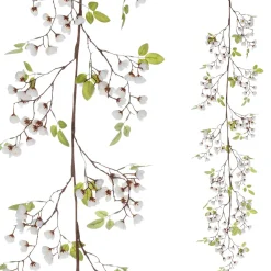 Decoración De Primavera|Guirnaldas Y Vides>DecoWoerner Guirnalda Artificial De Cerezos En Flor 140 Cm blanco