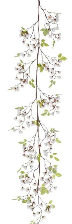 Decoración De Primavera|Guirnaldas Y Vides>DecoWoerner Guirnalda Artificial De Cerezos En Flor 140 Cm blanco