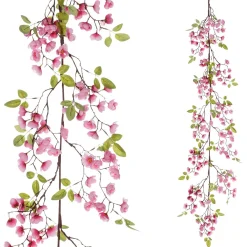 Decoración De Primavera|Guirnaldas Y Vides>DecoWoerner Guirnalda Artificial De Cerezos En Flor 140 Cm rosa
