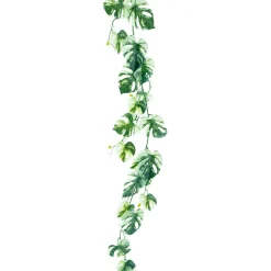 Decoración De Verano|Guirnaldas Y Vides>DecoWoerner Guirnalda Artificial De Philoranke Variegata Monstera De 180 Cm verde