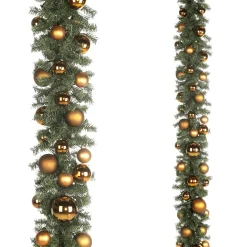 Guirnaldas Y Vides|Guirnaldas De Navidad>DecoWoerner Guirnalda De Abeto Artificial Sin Luz Para Decorar Tú Mismo naranja