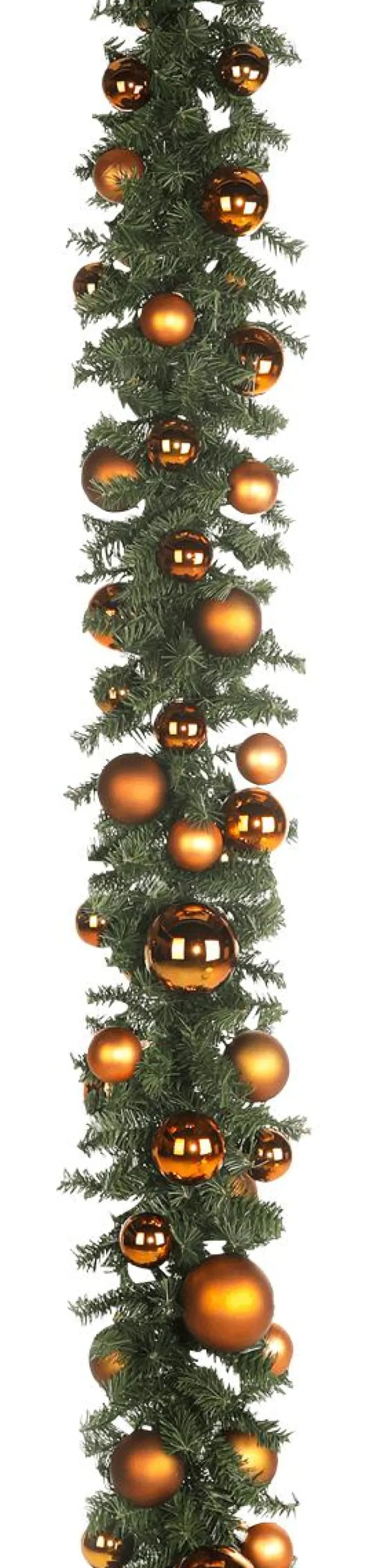 Guirnaldas Y Vides|Guirnaldas De Navidad>DecoWoerner Guirnalda De Abeto Artificial Sin Luz Para Decorar Tú Mismo naranja