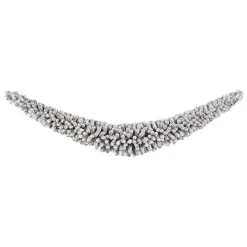 Guirnaldas De Navidad>DecoWoerner Guirnalda De Abeto Con Copos 180 Cm, Ø 35 Cm blanco